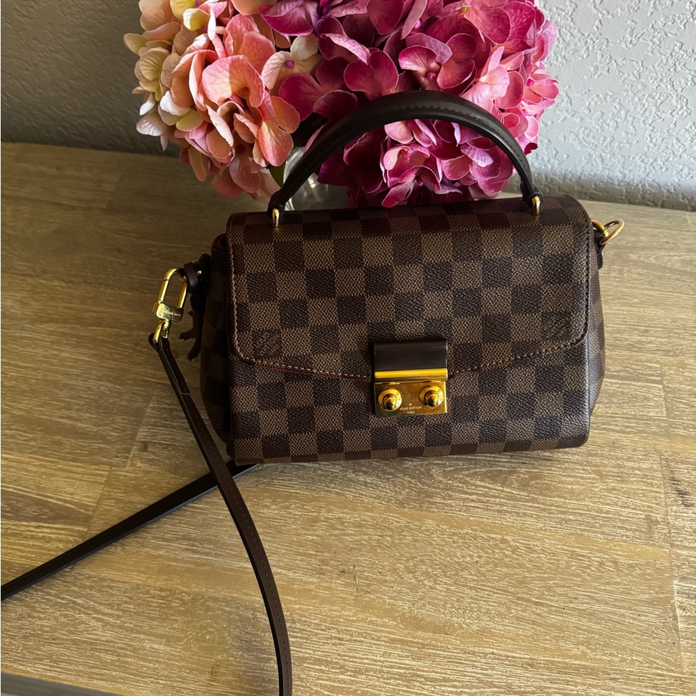LOUIS VUITTON Damier Ebene Croissette